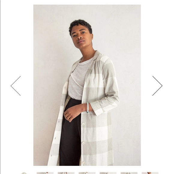 Ali Golden Notch Duster in Gigham - Picture 3 of 3